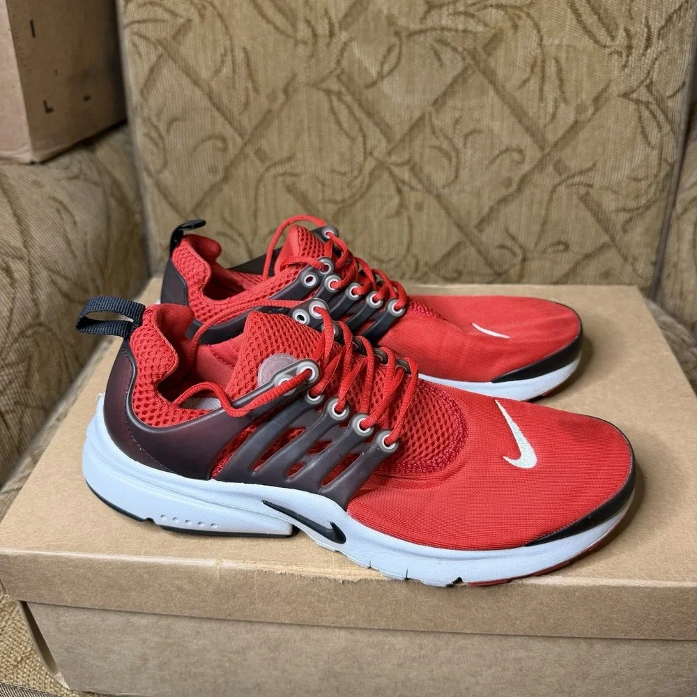 Nike Air Presto University Red Black 833875-600 GS 6Y Women's 7.5 Running Shoes